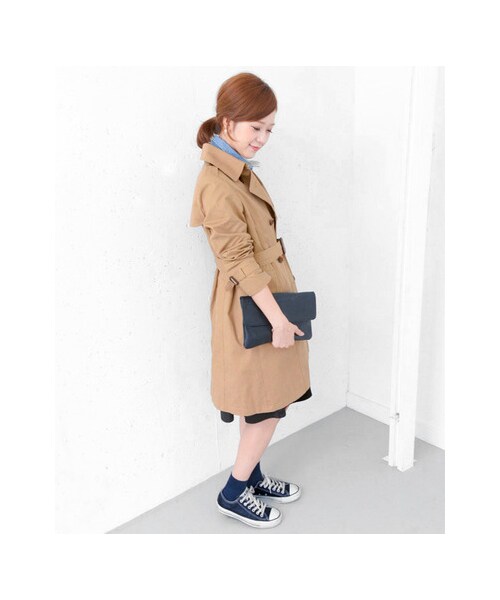 URBAN RESEARCH DOORS(アーバンリサーチドアーズ)の「ライナー付きトレンチコート(ジャケット/アウター・レディース・BEIGE/BLACK・one)」の8枚目の写真