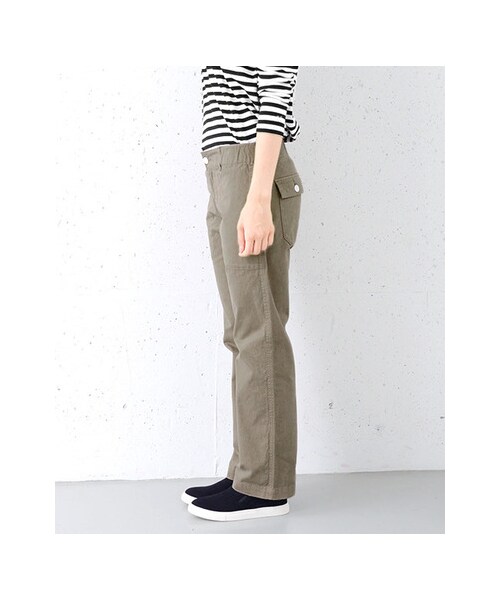URBAN RESEARCH DOORS（アーバンリサーチドアーズ）の「FORK&amp;SPOON　Organicチノコックパンツ（パンツ・レディース・Beige/Navy/Off White/Khaki・1/2）」の10枚目の写真