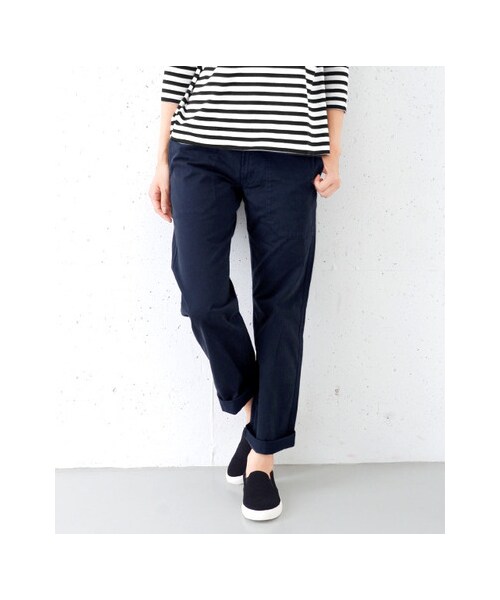 URBAN RESEARCH DOORS（アーバンリサーチドアーズ）の「FORK&amp;SPOON　Organicチノコックパンツ（パンツ・レディース・Beige/Navy/Off White/Khaki・1/2）」の6枚目の写真