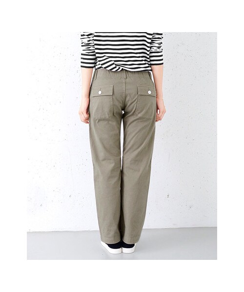 URBAN RESEARCH DOORS（アーバンリサーチドアーズ）の「FORK&amp;SPOON　Organicチノコックパンツ（パンツ・レディース・Beige/Navy/Off White/Khaki・1/2）」の11枚目の写真