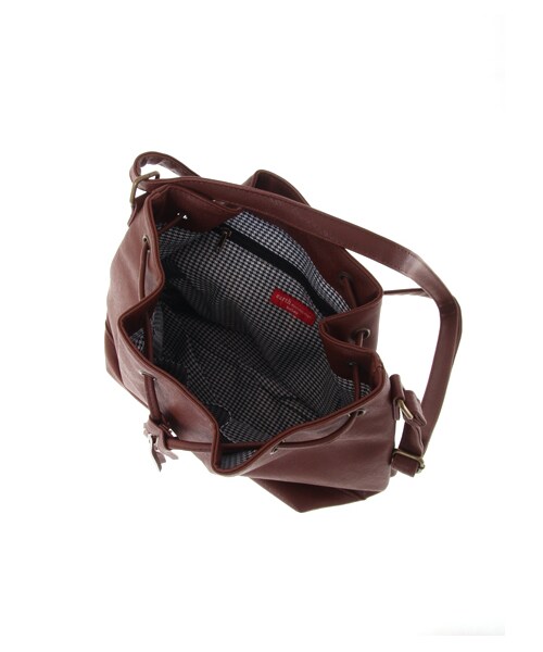 earth music&ecology（アースミュージックアンドエコロジー）の「キンチャクミニショルダー（バッグ・ポーチ・レディース・ブラック/レッド/イエロー/キャメル/ダークグリーン・F）」の7枚目の写真