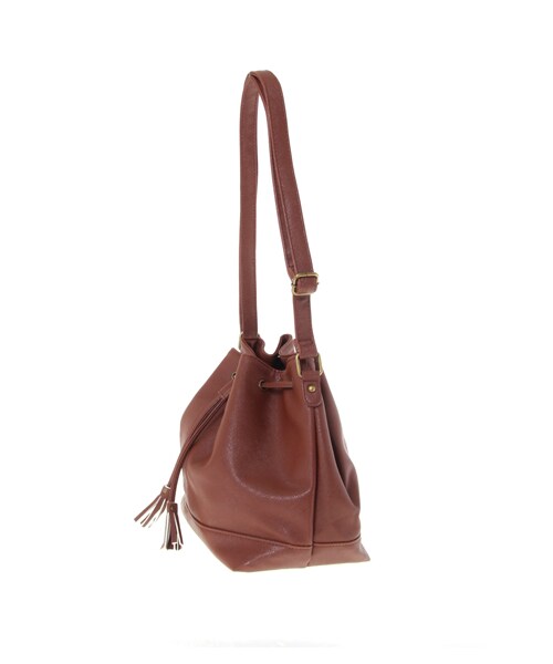 earth music&ecology（アースミュージックアンドエコロジー）の「キンチャクミニショルダー（バッグ・ポーチ・レディース・ブラック/レッド/イエロー/キャメル/ダークグリーン・F）」の2枚目の写真