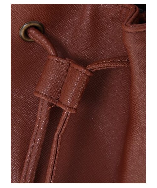 earth music&ecology（アースミュージックアンドエコロジー）の「キンチャクミニショルダー（バッグ・ポーチ・レディース・ブラック/レッド/イエロー/キャメル/ダークグリーン・F）」の4枚目の写真