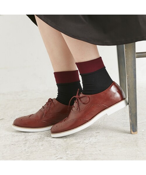 ORiental TRaffic(オリエンタルトラフィック)の「ウイングチップシューズ(シューズ・レディース・ブラック/ブラウン/ホワイト・S/M/L/LL)」の11枚目の写真