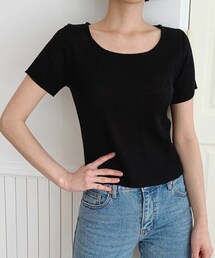 DHOLIC | ラウンドスリムリブニット(ニット/セーター)