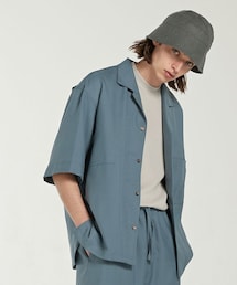 LIDNM | CUPRO RELAX OPEN COLLAR(シャツ/ブラウス)