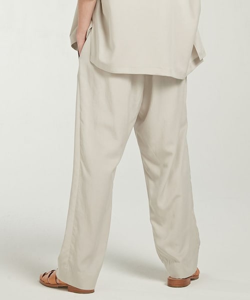 LIDNM(リドム)の「CUPRO RELAX PAJAMA PANTS(スラックス・メンズ・グレー系・SMALL/MEDIUM)」の4枚目の写真