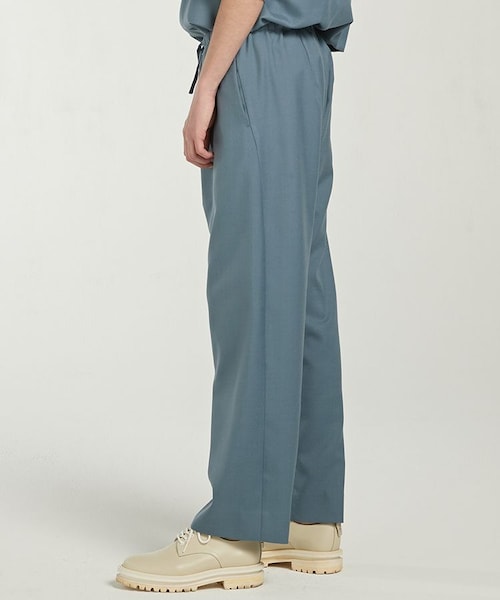 LIDNM（リドム）の「CUPRO RELAX PAJAMA PANTS（スラックス・メンズ・ブルー系・SMALL/MEDIUM）」の3枚目の写真