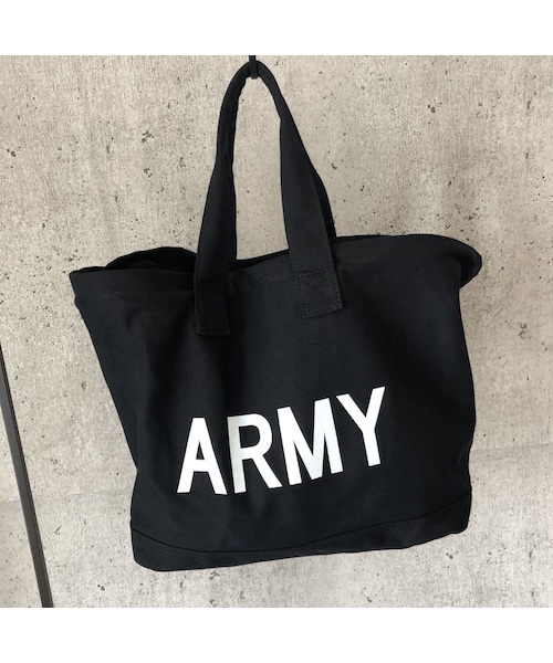copine（コピン）の「再入荷！ARMYロゴトートバッグ/エコバッグ(3color)【クリックポスト対象商品】（トートバッグ・レディース・その他）」の12枚目の写真