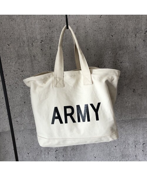 copine（コピン）の「再入荷！ARMYロゴトートバッグ/エコバッグ(3color)【クリックポスト対象商品】（トートバッグ・レディース・その他）」の10枚目の写真