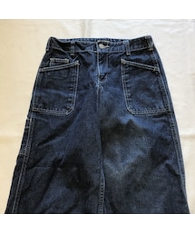 u*o様 RALPH LAUREN デニム　コットンバギーパンツ　サイズ7 ホワ POLO RALPH LAUREN(ポロラルフローレン) ワッペンデニムパンツ