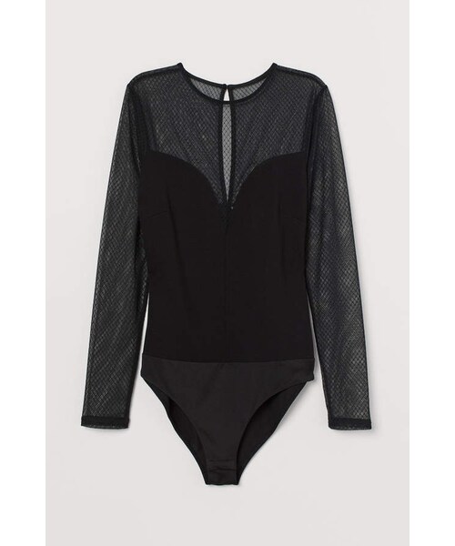 H&M（エイチ・アンド・エム）の「H&M Longsleeved Bodysuit Black（その他アンダーウェア/インナー