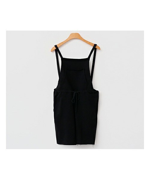 fd style（エフディ スタイル）の「ラフカッティングコットンサロペットショートパンツ（サロペット/オーバーオール・レディース・베이지/그레이/블랙・F(44-66)）」の2枚目の写真