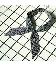 Handmade | PRINT(COTTON) SCARF TIE / NAVY(バンダナ/スカーフ)