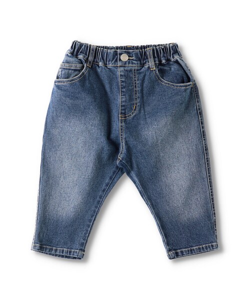 BRANSHES（ブランシェス）の「サルエル6分丈パンツ（その他パンツ・キッズ・ブルー/オフホワイト/ブラック・80cm～150cm）」の3枚目の写真