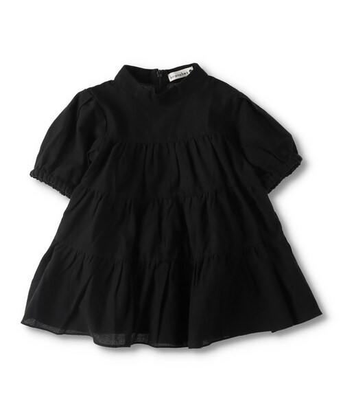 BRANSHES（ブランシェス）の「ティアードチュニック（チュニック・キッズ・ピンク/ブラウン/ライトグリーン/ブラック・90cm～150cm）」の2枚目の写真