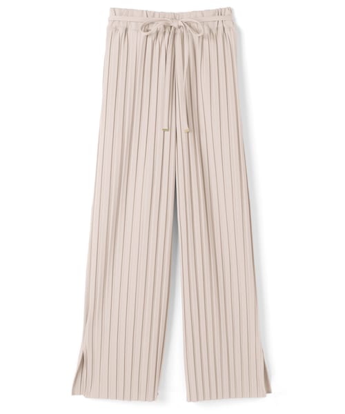 GRL（グレイル）の「サイドスリットプリーツワイドパンツ（その他パンツ・レディース・ベージュ/アイボリー/カーキ・M）」の2枚目の写真