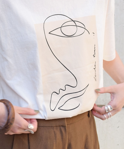 no brand(ノーブランド)の「アートプリントTee(Tシャツ/カットソー・レディース・その他)」の6枚目の写真