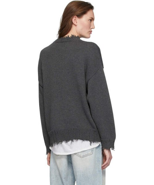 R13(アールサーティーン)の「R13 Grey The Velvet Underground Edition Oversized Crewneck(ニット/セーター・レディース・Dk Grey・S)」の5枚目の写真
