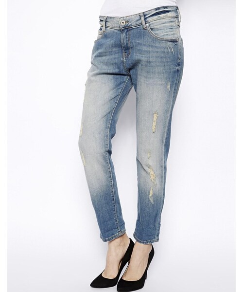 MANGO（マンゴ）の「Mango Destroy Wash Jeans（デニムパンツ）」 WEAR