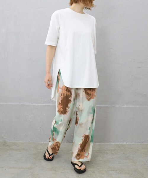 Sheson（シーズン）の「Sheson(シーズン)タイダイドロストルーズパンツ（その他パンツ・レディース・ミント/ブラック/ベージュ・FREE）」の8枚目の写真