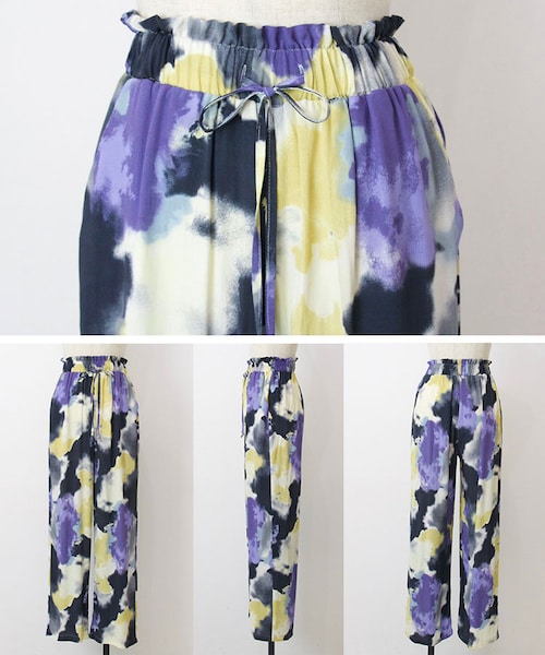 Sheson（シーズン）の「Sheson(シーズン)タイダイドロストルーズパンツ（その他パンツ・レディース・ミント/ブラック/ベージュ・FREE）」の4枚目の写真