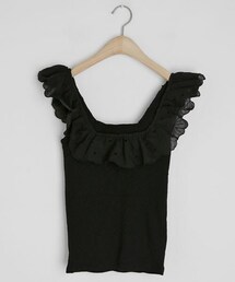 DHOLIC | レーススクエアネックスリーブレス(タンクトップ)