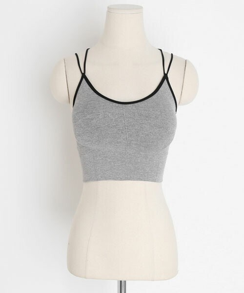 DHOLIC(ディーホリック)の「Xストラップブラトップ(ブラジャー・レディース・ホワイト/ブラック/グレー・FREE)」の3枚目の写真