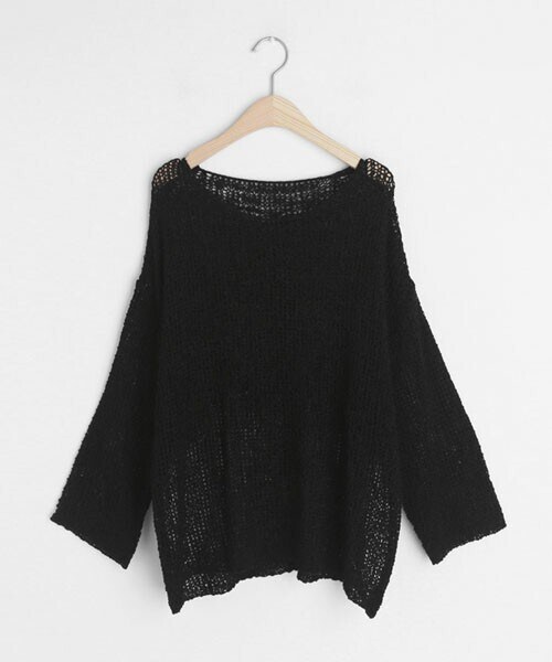 DHOLIC（ディーホリック）の「シアールーズニット（ニット/セーター・レディース・ホワイト/ブラウン/ベージュ/グリーン/ブルー/グレー/ブラック・FREE）」の2枚目の写真