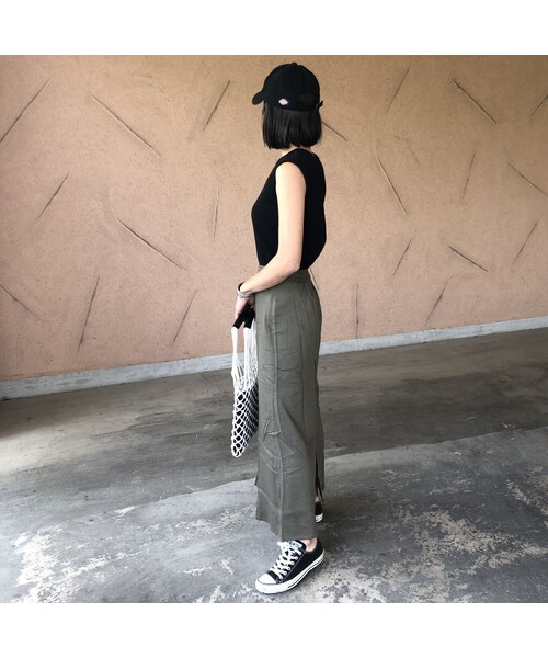 copine（コピン）の「大人スカートスタイル！シンプルリネンブレンドロングスカート (3color)【クリックポスト対象商品】（スカート・レディース・その他）」の12枚目の写真