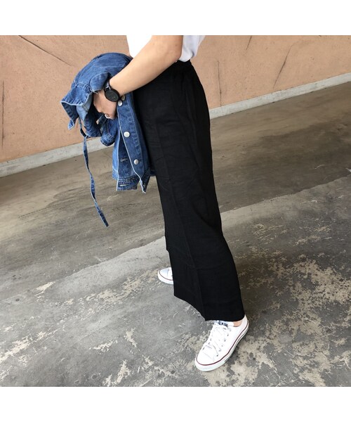 copine（コピン）の「大人スカートスタイル！シンプルリネンブレンドロングスカート (3color)【クリックポスト対象商品】（スカート・レディース・その他）」の4枚目の写真