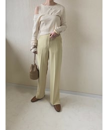 OpenCLOSE | サイドスリットスラックスパンツ［misato select］(スラックス)