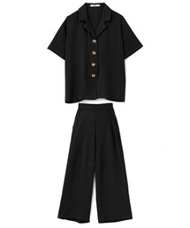 GRL | オープンカラーシャツXパンツセットアップ(セットアップ)