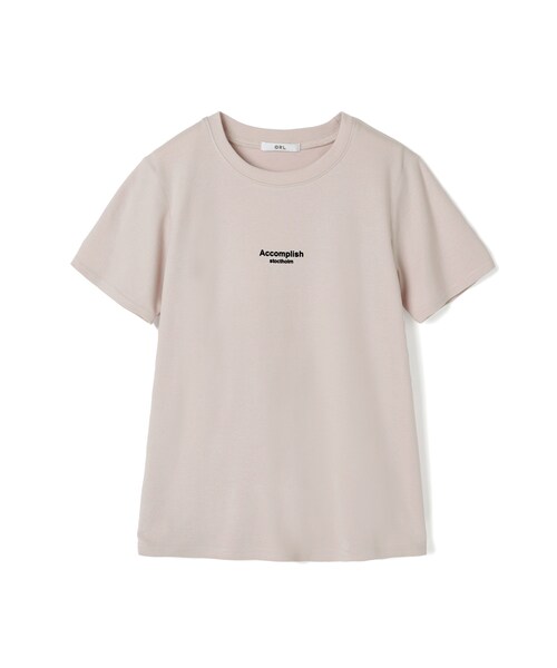 GRL（グレイル）の「ロゴTシャツ（Tシャツ/カットソー・レディース・モカ/ベージュ/オフホワイト・M）」の3枚目の写真