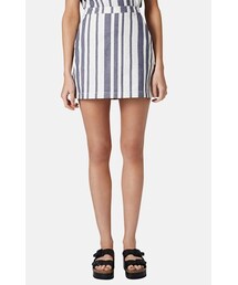 TOPSHOP | Topshop Moto Stripe Denim Skirt(スカート)
