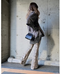 A.D.G | Python Easy Flare Pants (beige)(その他パンツ)