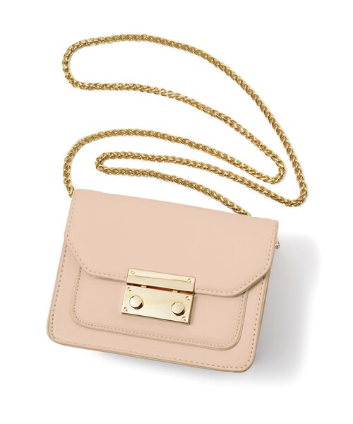 GRL（グレイル）の「スクエアバックルミニショルダーバック（ショルダーバッグ・レディース・オフホワイト/モカ/ラベンダー/アイボリー/パープル/ベージュ/くすみパープル/グレージュ・F）」の4枚目の写真