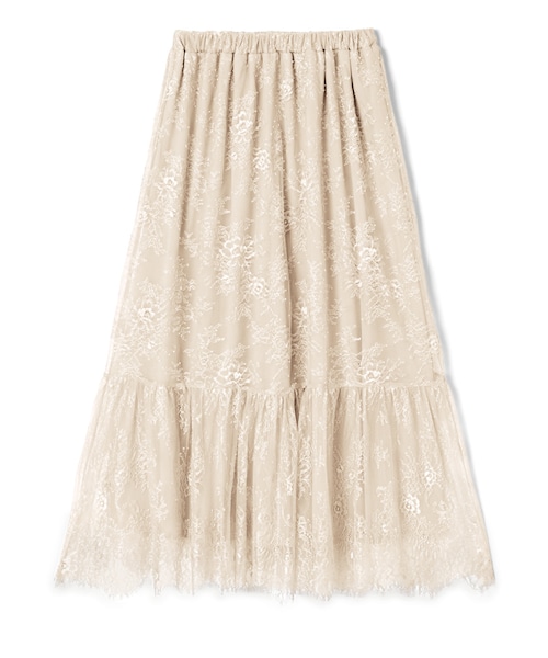 GRL（グレイル）の「フラワーレーススカート（スカート・レディース・ブラック/アイボリー・M）」の2枚目の写真