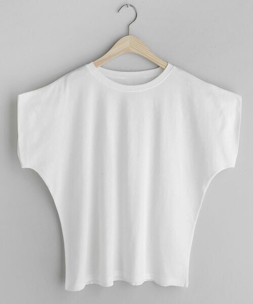 DHOLIC（ディーホリック）の「ドルマンショートスリーブTシャツ（Tシャツ/カットソー・レディース・グレー/グリーン/ホワイト/ベージュ・FREE）」の2枚目の写真