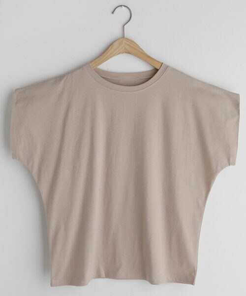 DHOLIC（ディーホリック）の「ドルマンショートスリーブTシャツ（Tシャツ/カットソー・レディース・グレー/グリーン/ホワイト/ベージュ・FREE）」の3枚目の写真