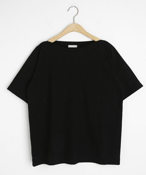 DHOLIC(ディーホリック)の「ボートネック半袖Tシャツ(Tシャツ/カットソー・レディース・ホワイト/ピンク/ベージュ/ブラック/グリーン・FREE)」の2枚目の写真