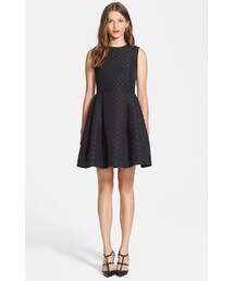 RED VALENTINO | RED Valentino Jacquard Faille Fit & Flare Dress(ワンピース)