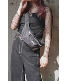 A.D.G | Flower Tulle See-through Tops (black)(Tシャツ/カットソー)