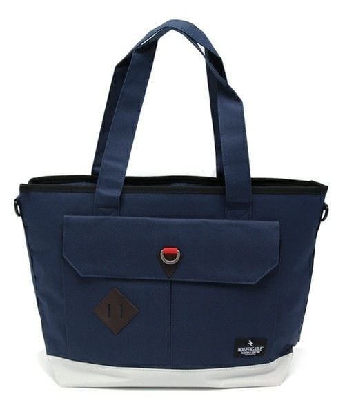 INDISPENSABLE （インディスペンサブル）の「INDISPENSABLE/IDP.ToteBag “TOSS”（トートバッグ・メンズ・ブラック/ネイビー/その他/カモフラージュ・FREE）」の3枚目の写真