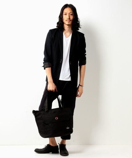 INDISPENSABLE （インディスペンサブル）の「INDISPENSABLE/IDP.ToteBag “TOSS”（トートバッグ・メンズ・ブラック/ネイビー/その他/カモフラージュ・FREE）」の2枚目の写真