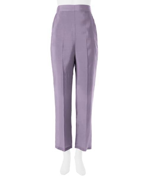 GRL（グレイル）の「シアーセンタープレスワイドパンツ（その他パンツ・レディース・グリーン/オレンジ/ブルー/ベージュ/ラベンダー・S）」の4枚目の写真