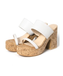 GRL | ダブルベルトコルクソールサンダル(サンダル)