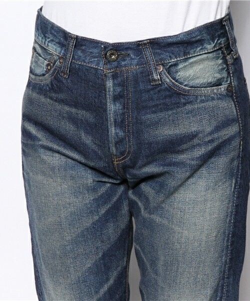 Johnbull Private labo(ジョンブルプライベートラボ)の「ストレートジーンズ(デニムパンツ・レディース・インディゴブルー/ライトブルー・X-SMALL/SMALL/MEDIUM/LARGE)」の5枚目の写真