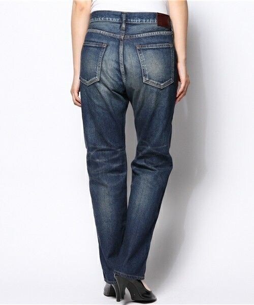 Johnbull Private labo(ジョンブルプライベートラボ)の「ストレートジーンズ(デニムパンツ・レディース・インディゴブルー/ライトブルー・X-SMALL/SMALL/MEDIUM/LARGE)」の4枚目の写真