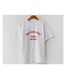 fd style | アクセントレタリングラウンド半袖Tシャツ(Tシャツ/カットソー)